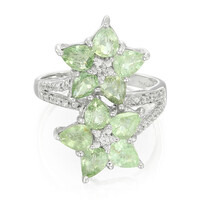 Anillo en plata con Turmalina Paraíba