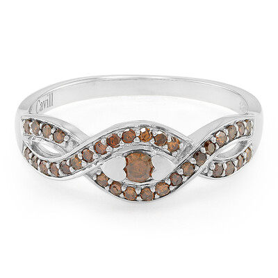 Anillo en plata con Diamante fantasía
