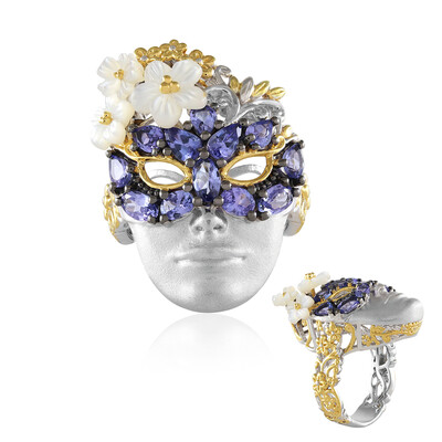 Anillo en plata con Tanzanita (Gems en Vogue)