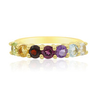 Anillo en plata con Granate de Mozambique