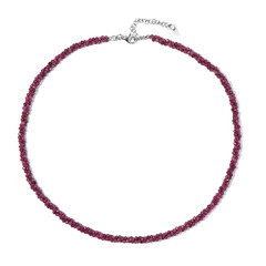 Collar en plata con Rubí
