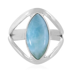 Anillo en plata con Larimar