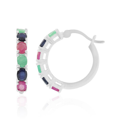 Pendientes en plata con Esmeralda