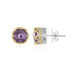 Pendientes en plata con Amatista Rosa de Francia (Dallas Prince Designs)