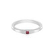 Anillo en plata con Espinela rosa
