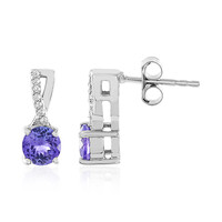 Pendientes en plata con Tanzanita