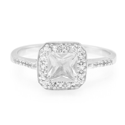Anillo en plata con Petalita