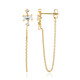 Pendientes en plata con Topacio blanco