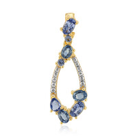 Colgante en oro con Zafiro azul