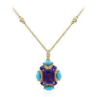 Collar en oro con Amatista