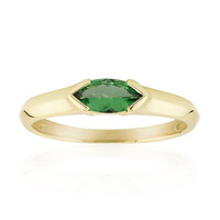 Anillo en oro con Tsavorita de Kenia AAA