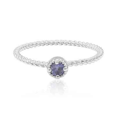Anillo en plata con Tanzanita