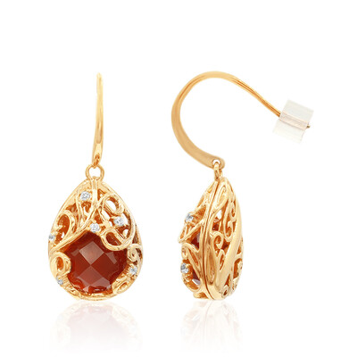 Pendientes en plata con Cornalina