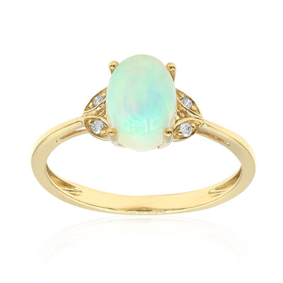 Anillo en oro con Ópalo Welo AAA