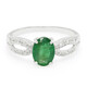 Anillo en plata con Esmeralda de Bahía