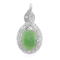 Colgante en plata con Crisoprasa imperial