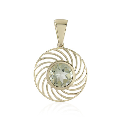 Colgante en oro con Amatista verde de Río Grande (Ornaments by de Melo)