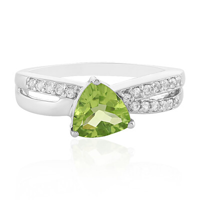 Anillo en plata con Peridoto