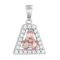 Colgante en plata con Zafiro Padparadscha