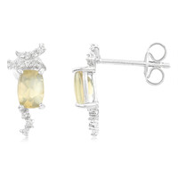 Pendientes en plata con Piedra de sol brillo lunar