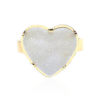 Anillo en plata con Ágata drusa (Bali Barong)
