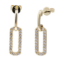 Pendientes en oro con Diamante I1 (H)  (CIRARI)