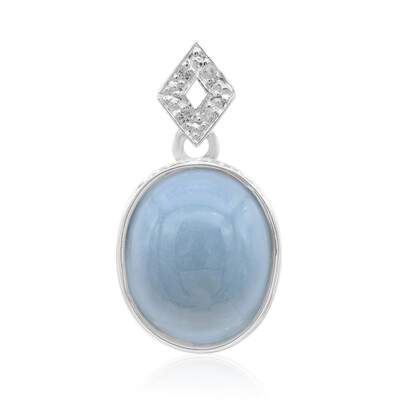 Colgante en plata con Ópalo azul de Madagascar