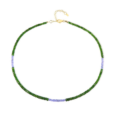Collar en plata con Diópsido de Rusia