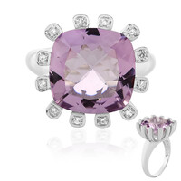 Anillo en plata con Amatista Rosa de Francia