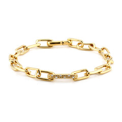 Brazalete en plata con Diamante I3 (I)