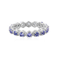 Anillo en plata con Tanzanita