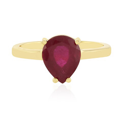 Anillo en plata con Rubí de Madagascar