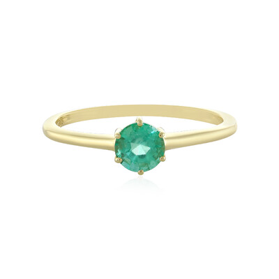 Anillo en oro con Esmeralda de Rusia