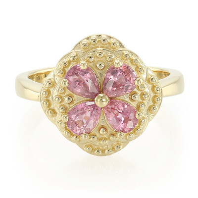 Anillo en oro con Zafiro Padparascha no calentado (AMAYANI)