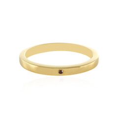 Anillo en plata con Diamante rojo I3