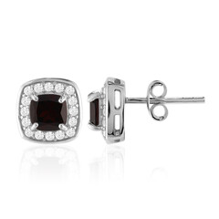 Pendientes en plata con Granate