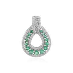 Colgante en plata con Esmeralda de Zambia