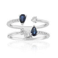 Anillo en oro con Zafiro de Ceilán