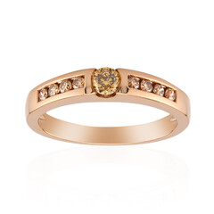 Anillo en oro con Diamante rosa de Francia de Argyle SI1