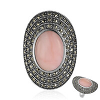 Anillo en plata con Ópalo rosa (Annette classic)