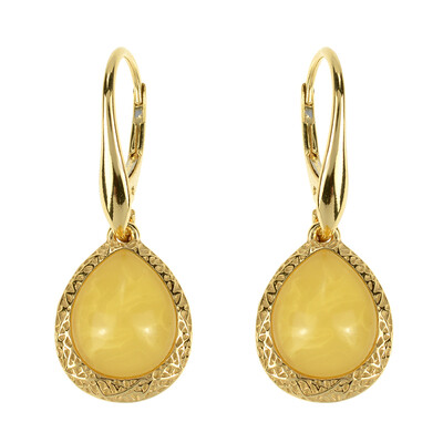 Pendientes en plata con Ámbar báltico (dagen)
