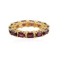 Anillo en plata con Rodolita frambuesa