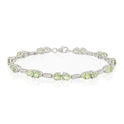 Brazalete en plata con Turmalina Paraíba