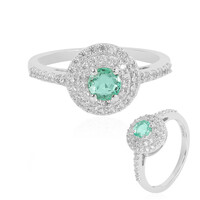 Anillo en plata con Esmeralda de Colombia
