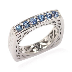 Anillo en plata con Zafiro de Ceilán (Dallas Prince Designs)