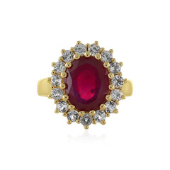 Anillo en plata con Rubí de Madagascar