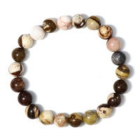 Brazalete con Jaspe rojo cebra