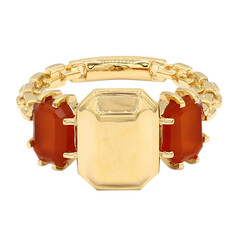 Anillo en plata con Cornalina