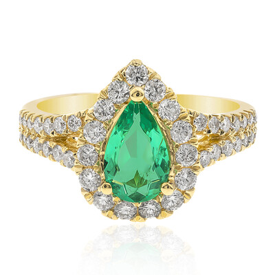Anillo en oro con Esmeralda de Colombia (CIRARI)