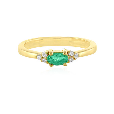 Anillo en plata con Esmeralda de Colombia